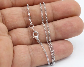 Princess Kylie Rhodium Plated Sterling Silver Tubes On Rock Style 030 Chain 2mm 
