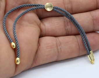 24cm ( 9,5 inchess ) Half Finished Adjustable Bracelet , Cord Bracelet , Cotton Rope Bracelet , Friendship Bracelet - TS85