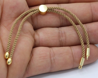 24cm ( 9,5 inchess ) Half Finished Adjustable Bracelet , Cord Bracelet , Cotton Rope Bracelet , Friendship Bracelet - TS88