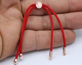 24cm ( 9,5 inchess ) Half Finished Adjustable Bracelet , Cord Bracelet , Cotton Rope Bracelet , Friendship Bracelet - TS98