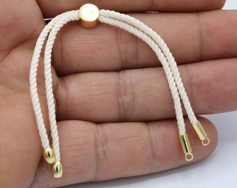 24cm ( 9,5 inchess ) Half Finished Adjustable Bracelet , Cord Bracelet , Cotton Rope Bracelet , Friendship Bracelet - TS93