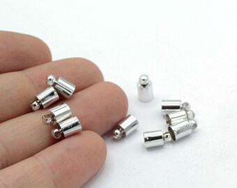 5 x 9 mm binnenste 5 mm gerhodineerde kraalkapjes, koorduiteinde, koorduiteinde, massieve eindkap, kwastkapje, vergulde bevindingen - RDM62