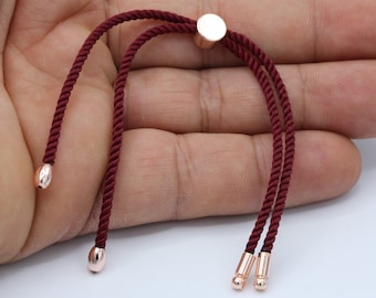 24cm ( 9,5 inchess ) Half Finished Adjustable Bracelet , Cord Bracelet , Cotton Rope Bracelet , Friendship Bracelet - TS111