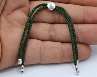 24cm ( 9,5 inchess ) Half Finished Adjustable Bracelet , Cord Bracelet , Cotton Rope Bracelet , Friendship Bracelet - TS119