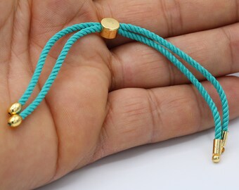 24cm ( 9,5 inchess ) Half Finished Adjustable Bracelet , Cord Bracelet , Cotton Rope Bracelet , Friendship Bracelet - TS89