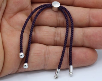24cm ( 9,5 inchess ) Half Finished Adjustable Bracelet , Cord Bracelet , Cotton Rope Bracelet , Friendship Bracelet - TS115
