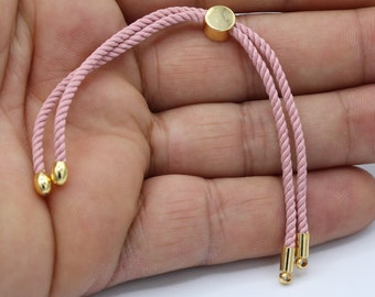 24cm ( 9,5 inchess ) Half Finished Adjustable Bracelet , Cord Bracelet , Cotton Rope Bracelet , Friendship Bracelet - TS92