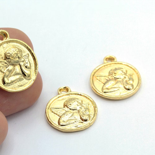 29x38mm 24 K Shiny Gold Plated Greek Coins Medallion - Etsy