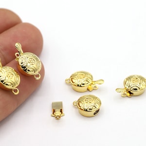 10x19mm 24 K Shiny Gold Plated Lobster Clasp, Lobster, Clasps, Gold Plated Clasps, Gold Plated Lobster, Jewelry Making, Clasp - MGN60