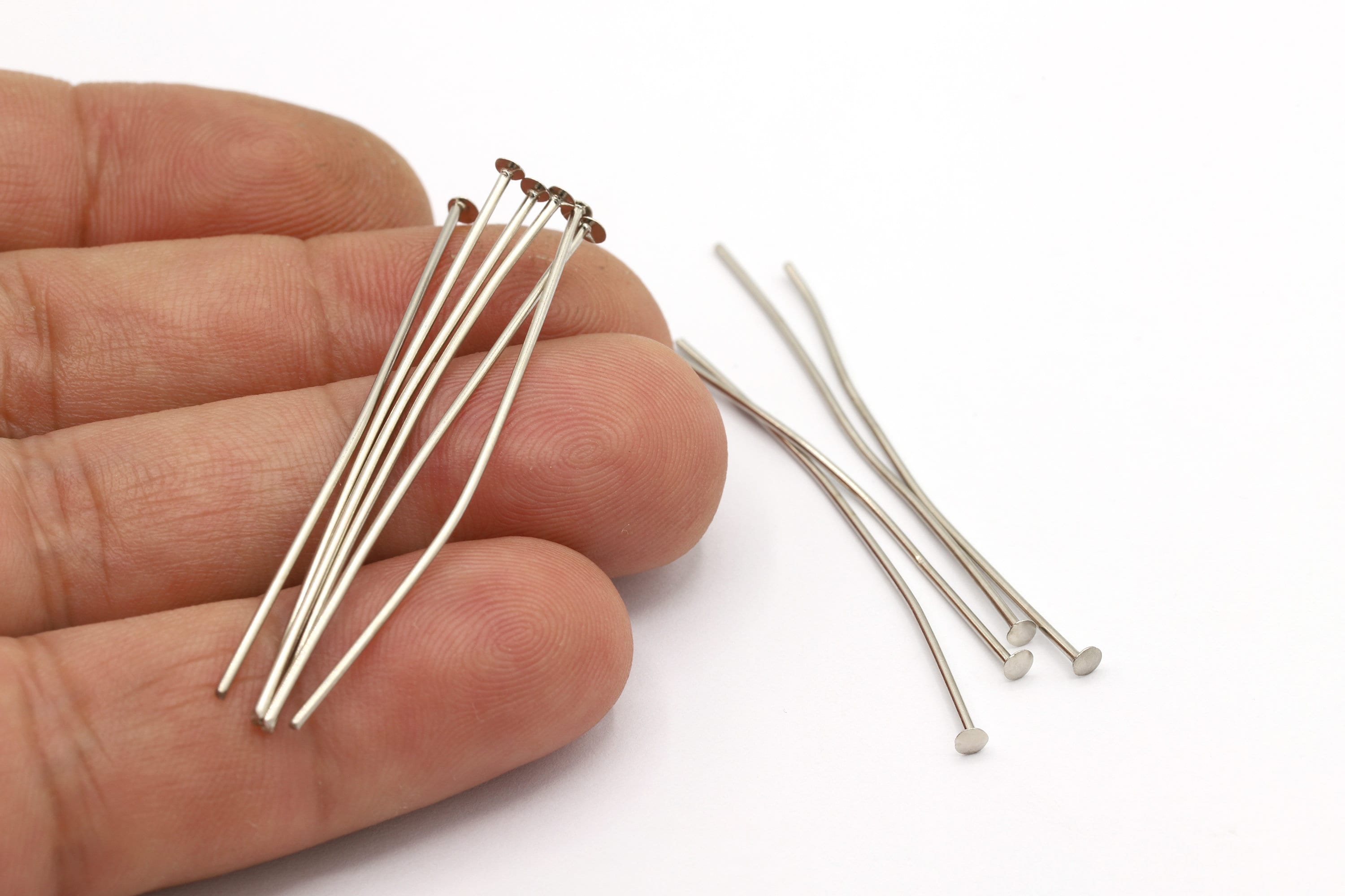 20pcs/lot 50mm Metal Flower Ball Head Pins Needles Beads Connector