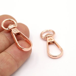 35mm Rose Gold Plated Lobster Clasp, Lobster, Clasps, Rose Gold Plated Clasps, Rose Gold Plated Lobster, Jewelry Making, Clasp - RSG899