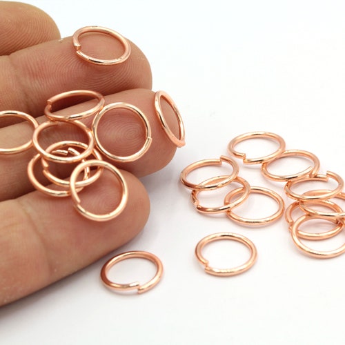 05x3mm Rose Gold Plated Jump Rings RSG132 Etsy