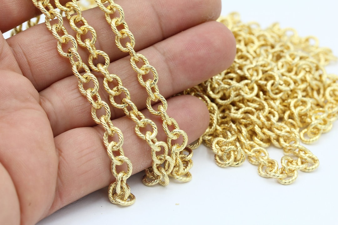 Paquete De 24 Cadenas De Collar Chapadas En Oro De