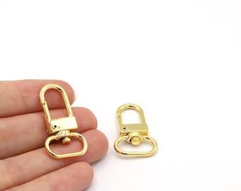 18x31mm 24 K Shiny Gold Plated Lobster Clasp, Lobster, Clasps, Gold Plated Clasps, Gold Plated Lobster, Jewelry Making, Clasp - GLD781