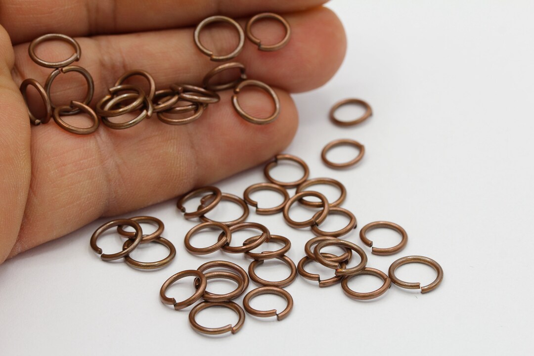 1,2x10mm Antique Copper Plated Jump Rings , Connectors - TS482 - Etsy