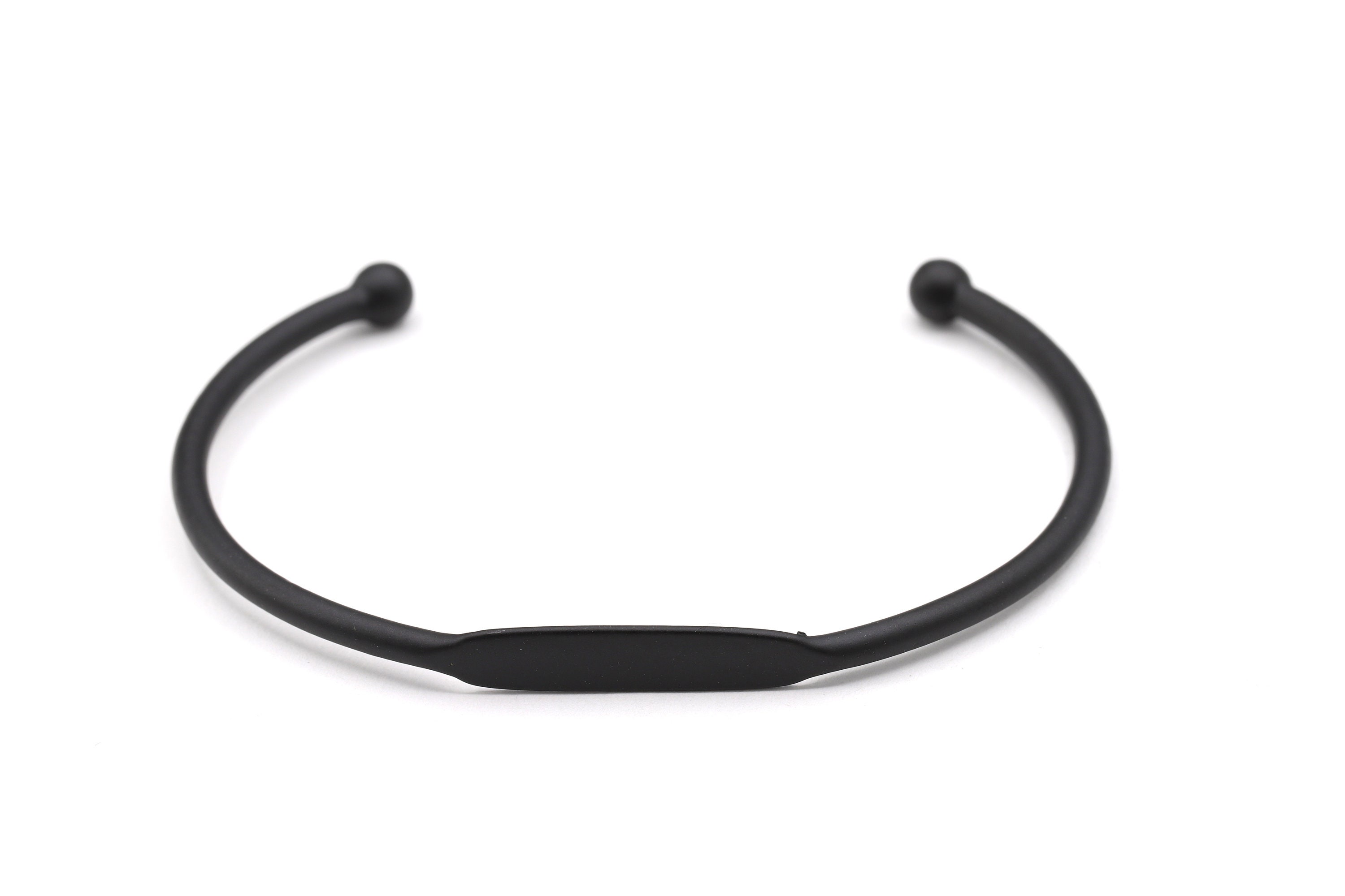 2.5x155mm Matt Black Plated Cuff Bangle Bracelet Bangle Etsy