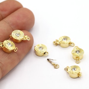 8x14,5mm 24 K Shiny Gold Plated Lobster Clasp, Lobster, Clasps, Gold Plated Clasps, Gold Plated Lobster, Jewelry Making, Clasp - MGN75