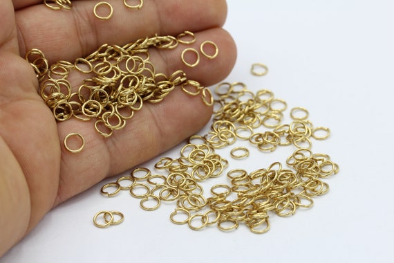 304 Stainless Steel 4 x 1mm Open Unsoldered Jump Rings Pack Of 110