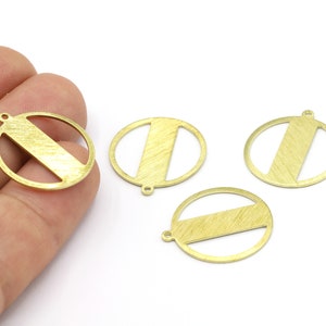 22x24mm Raw Brass Textured Round Stamping Blanks, Round Disc Charms, Round Charms, Raw Brass Textured Charms, Raw Brass Round Charm - RAW605