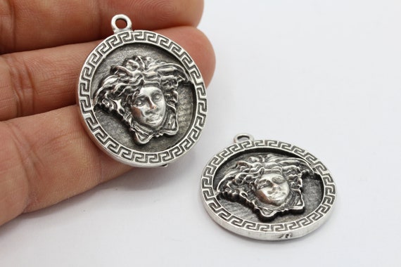 medusa silver pendant