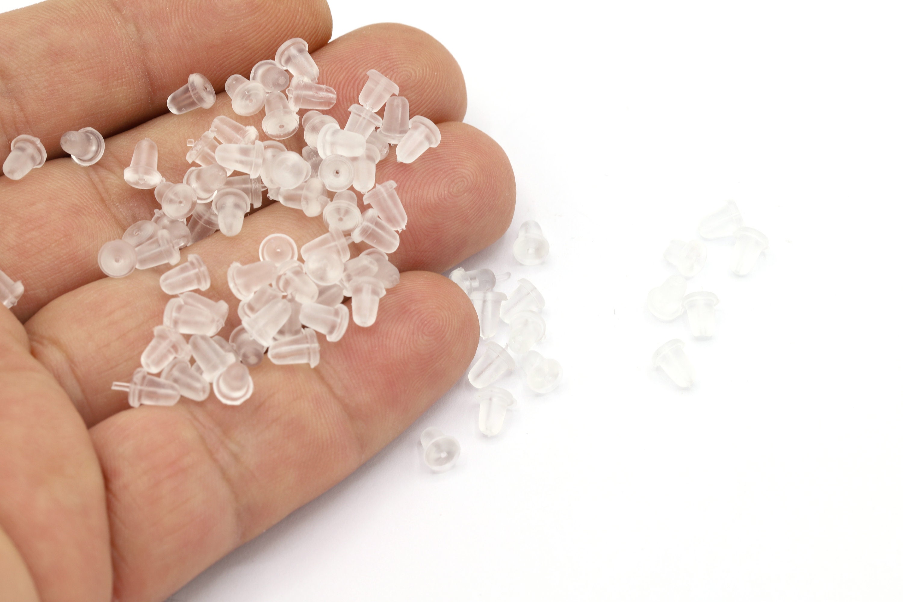 5mm Silicone Earring Backs, Earrings Stoper, Earring Posts, Earring…