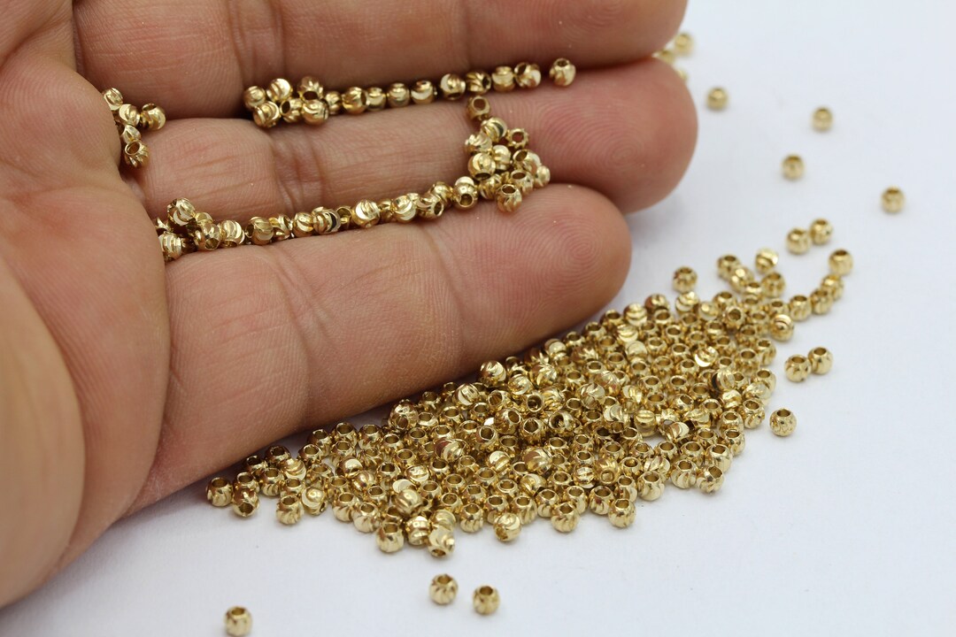 27mm Raw Brass Laser Cut Beads Spacer Beads Faceted Beads Etsy