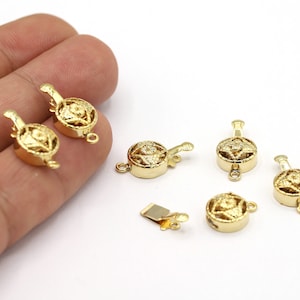 10x19mm 24 K Shiny Gold Plated Lobster Clasp, Lobster, Clasps, Gold Plated Clasps, Gold Plated Lobster, Jewelry Making, Clasp - MGN80