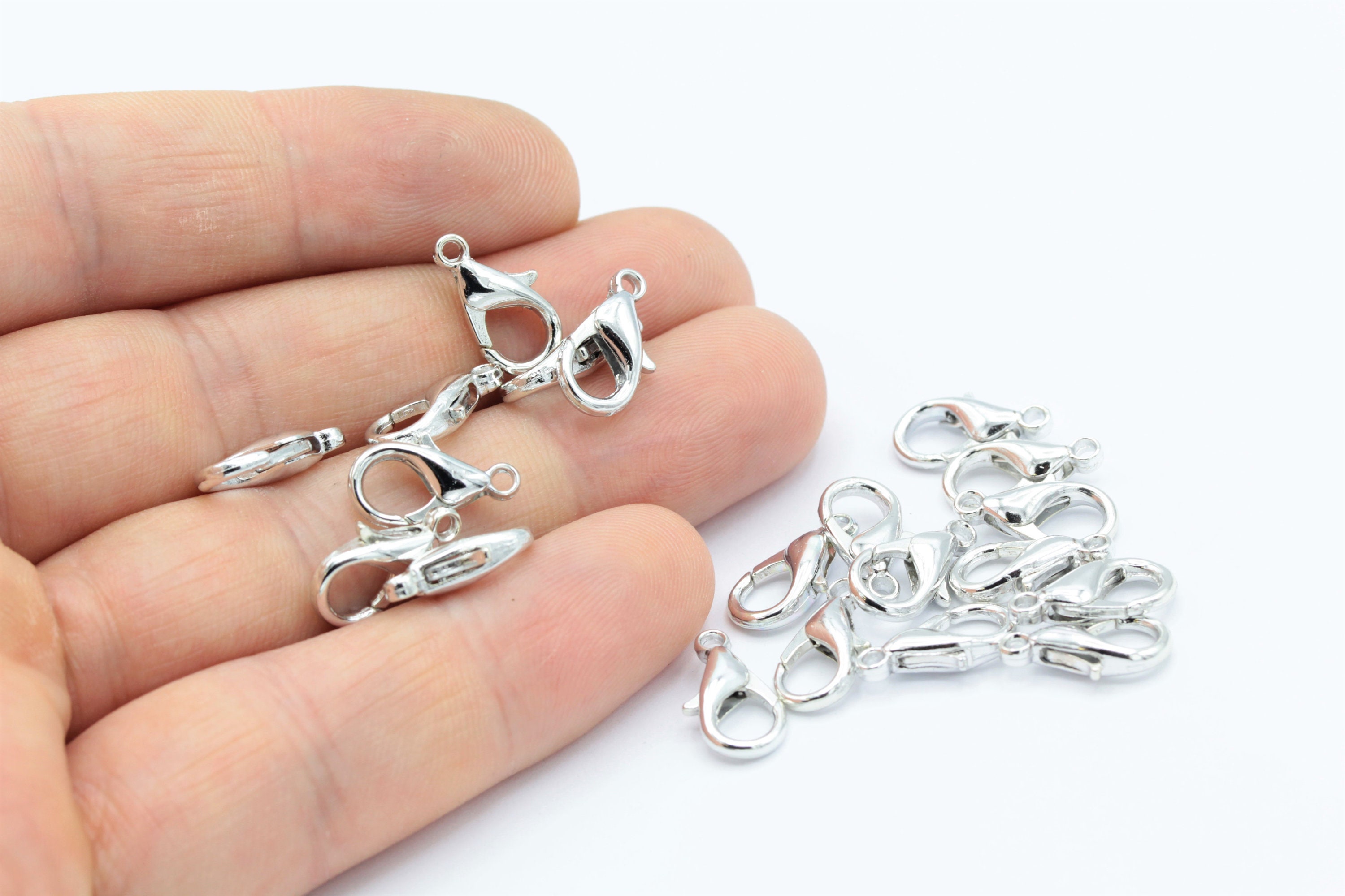 5pc, Silver Necklace Clasps, Hook Clasps, Bracelet Findings, Silver Plated  Toggle, Fish Hook Clasp, Nautical Bracelet, Jewelry Findings 