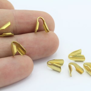 5x10mm  Raw Brass  End Cap  - RAW-335