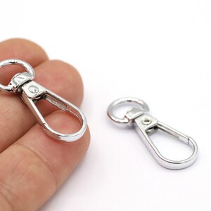35mm Rhodium Plated Lobster Clasp, Lobster, Clasps, Rhodium Plated Clasps, Rhodium Plated Lobster, Jewelry Making, Clasp - RDM894