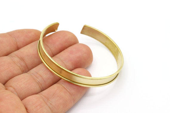 8x155mm Raw Brass Channel Size 5,7mm Raw Brass Cuff Bangle, Bracelet Bangle, Cuff Channel Bracelet, Raw Brass Bracelet, Bracelet  - RAW602