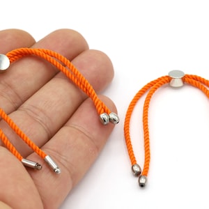 24cm ( 9,5 inches ) Half Finished Adjustable Bracelet , Cord Bracelet , Cotton Rope Bracelet , Friendship Bracelet - TS215