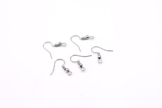 Rhodium Plated Earring Hooks 