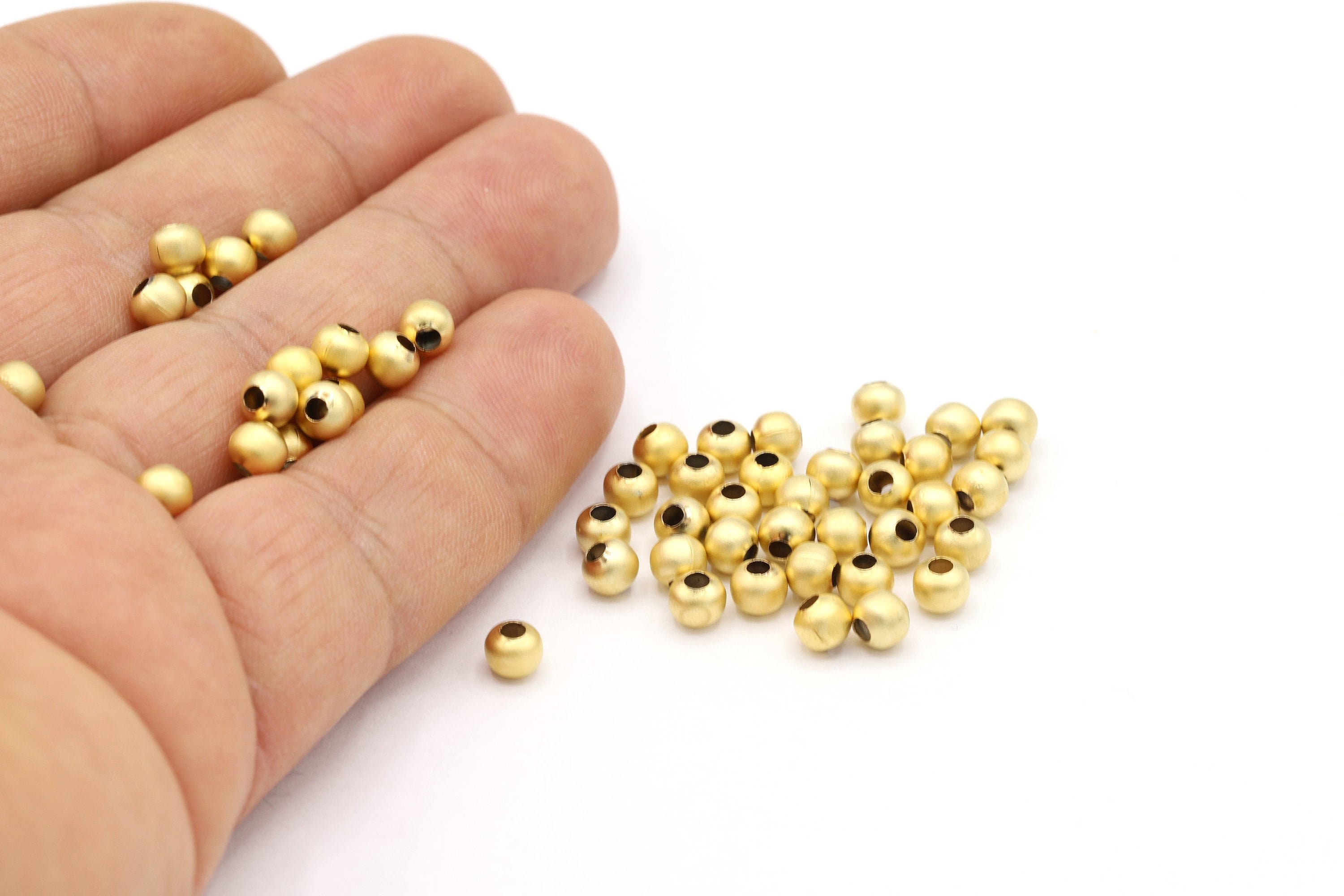 Gold Ball Spacer Beads, Mini Round Beads, Rustic Ball Bead, Gold Spacer  Bead Findings, Turkish Jewelry, 8mm Ball Beads, 10pc 