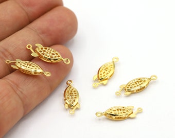 7x22mm 24 K Shiny Gold Plated Lobster Clasp, Lobster, Clasps, Gold Plated Clasps, Gold Plated Lobster, Jewelry Making, Clasp - MGN65