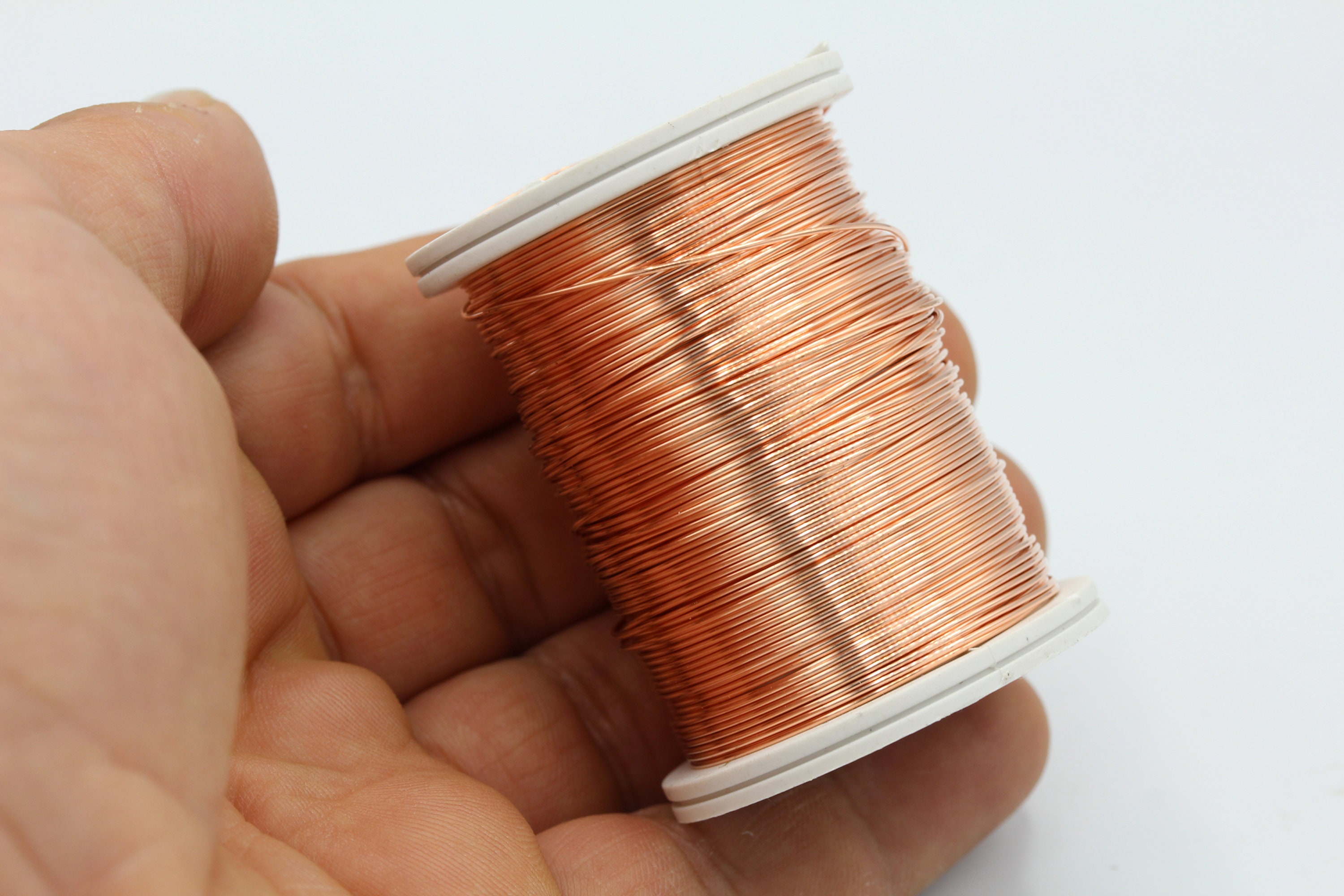 Copper Wire 0.56mm 23 AWG Dead Soft, Bare, Round Copper Wire for Wire Wrap  Jewellery Making Uncoated Wire for Oxidising, 12 METRES 