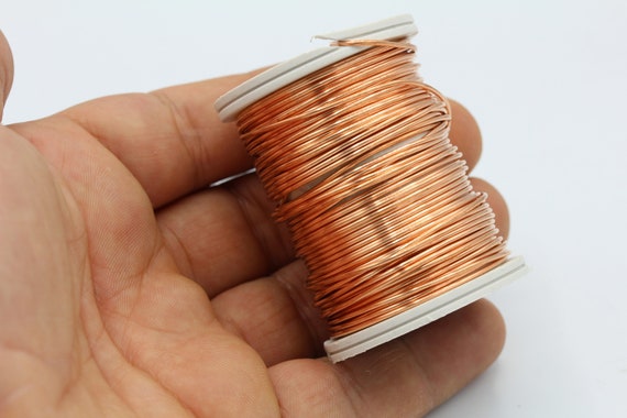 1 Reel ( 5 meters ) 1mm ( 18 gauge ) Copper Wire , Round Half Hard Wire ,  Wrapping Wire- MB27