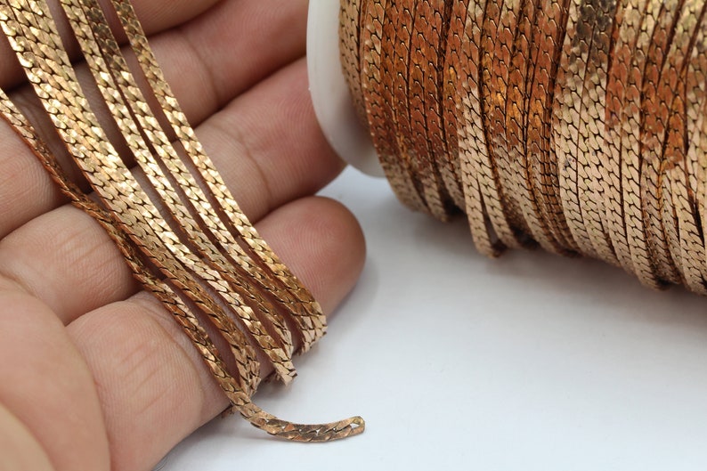 2mm Raw Brass Cable Chains Soldered Chains CHN286 Bar Chains Curb Chains Necklace Findings