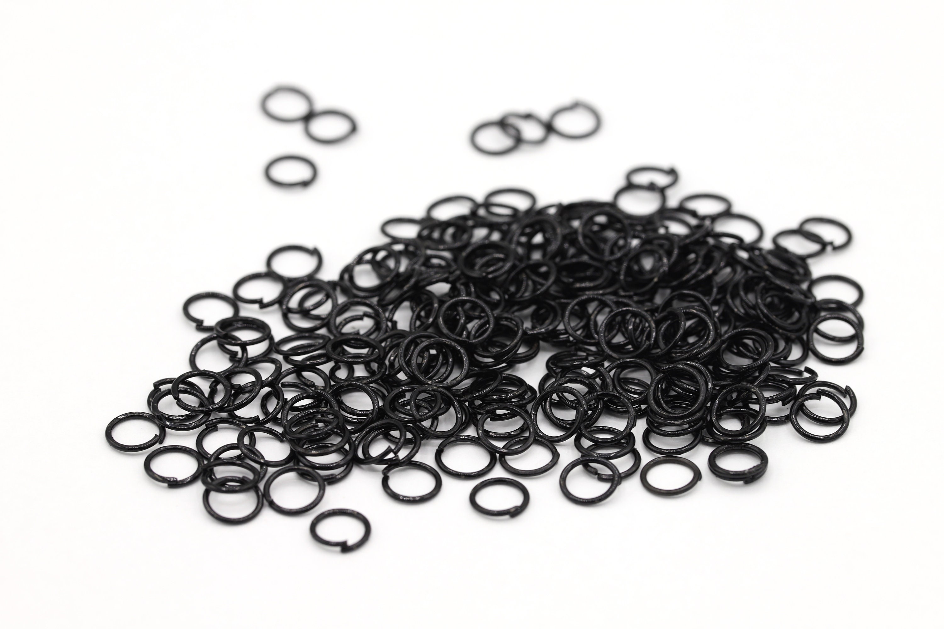 20 Ga 6mm Black Plated Jump Ring, Open Jump Ring, Black Connector, Bulk  Jump Ring, Tiny Jump Ring, Black Plated Findings, MJ308
