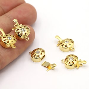 12x19mm 24 K Shiny Gold Plated Lobster Clasp, Lobster, Clasps, Gold Plated Clasps, Gold Plated Lobster, Jewelry Making, Clasp - MGN70