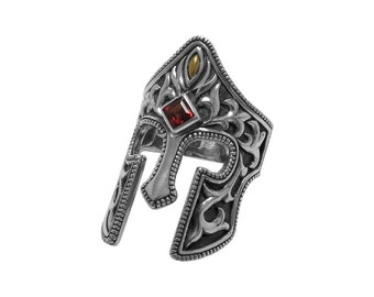 Anillo Guerrero - Granate