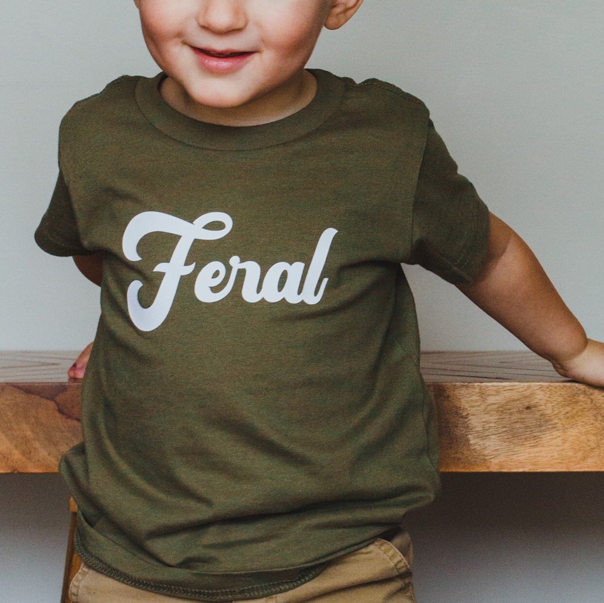 Feral Toddler Tshirt - Wild Child Shirt - Hipster Kids Graphic Tee - …