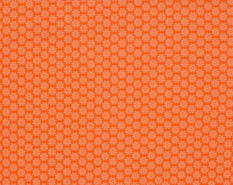 Baumwollstoff * Blümchen * orange *