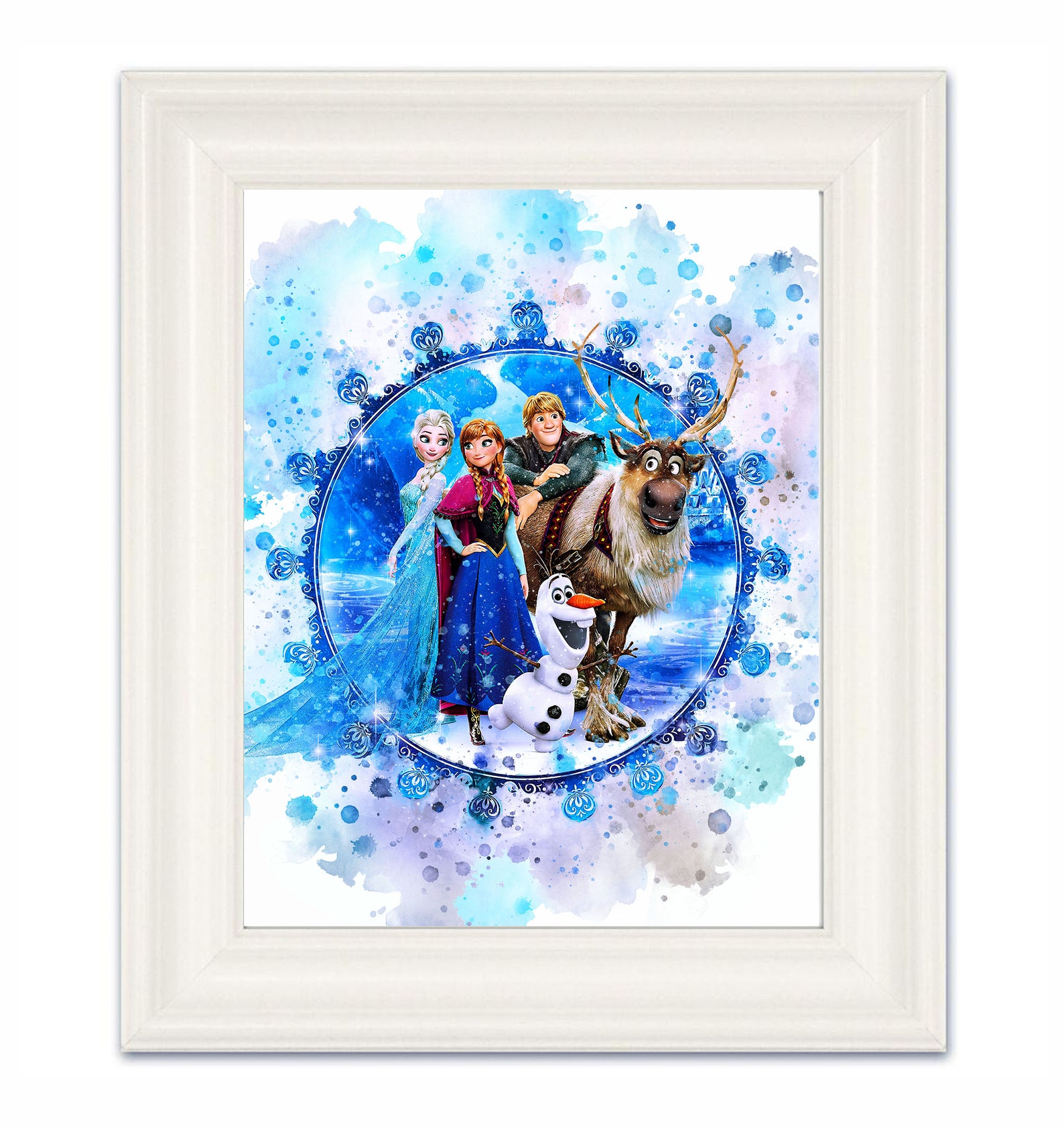 FROZEN PRINT Frozen Printable Art Frozen Poster Disney Print | Etsy