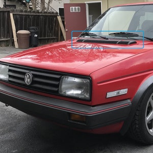 VW Golf mk2 Jetta Hood Scoop Spoiler Bonnet Vent grille Rallye GT.