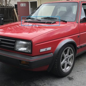 Vw Golf Mk2 Heckblende Gti R Sacex Red With Golf Logo Tail Etsy