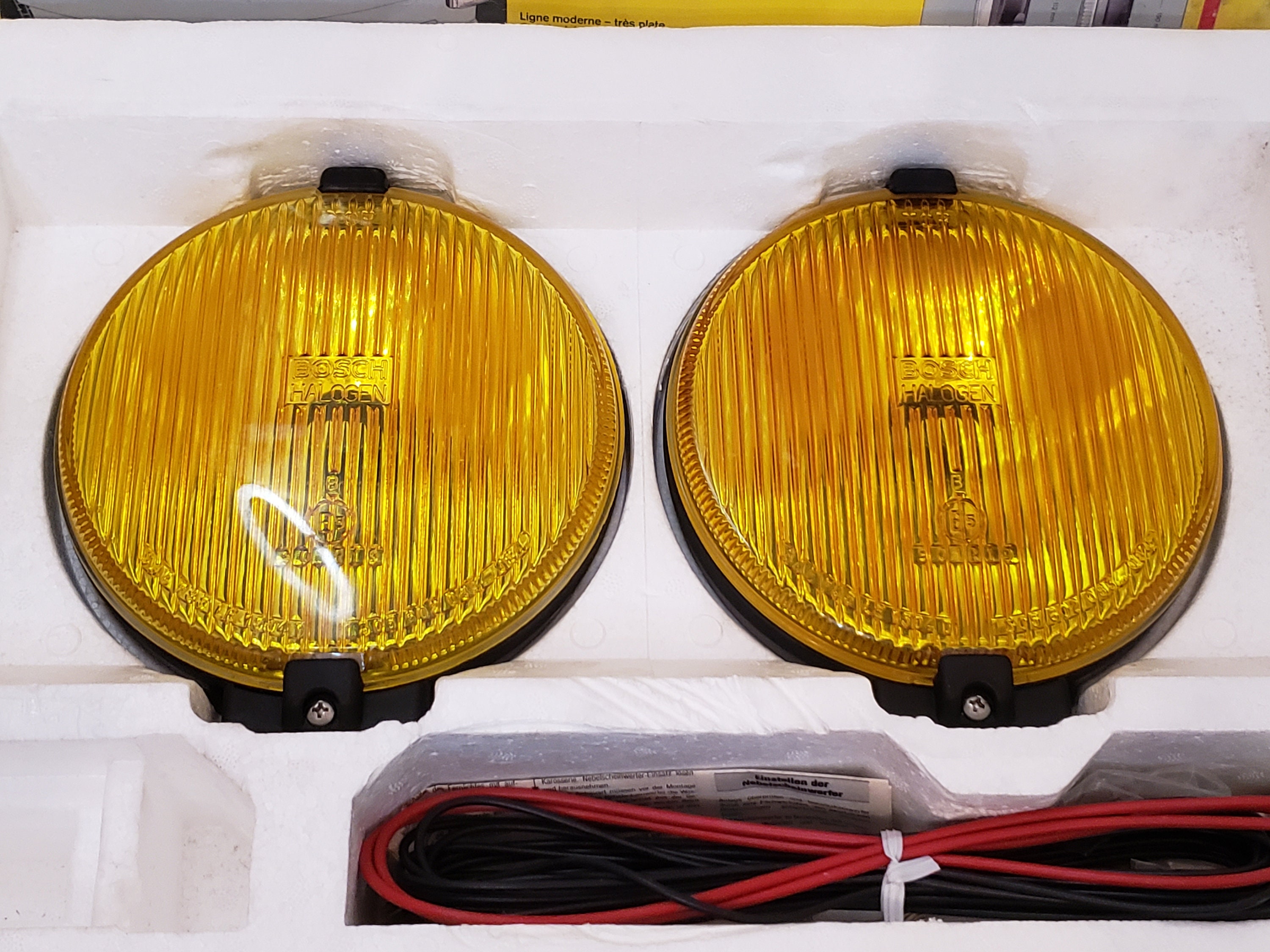 Vintage Bosch Pilot 160 Yellow Fog Lamps, Made in Sweden - Etsy