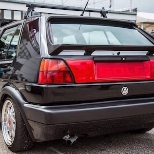 VW Golf Mk2 Heckblende Gti R Sacex RED With GOLF Logo Tail Panel Boot lid