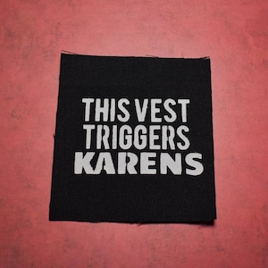 Hand Painted Sew On Canvas Punk Patch:  Funny Offensive - Heavy Metal Battle Vests | Jackets • Back Packs, Flannels