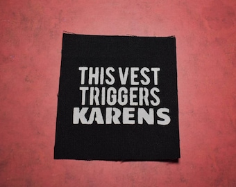 Hand Painted Sew On Canvas Punk Patch:  Funny Offensive - Heavy Metal Battle Vests | Jackets • Back Packs, Flannels